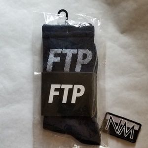 FTP Logo Socks - Navy - F*ck The Population - 18+